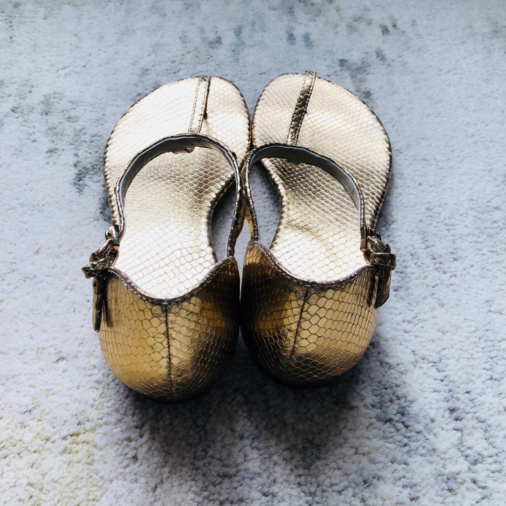 Michael Kors like new gold sandals